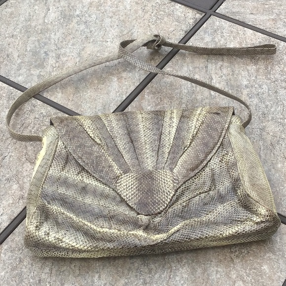 Vintage snakeskin print purse - Picture 1 of 9